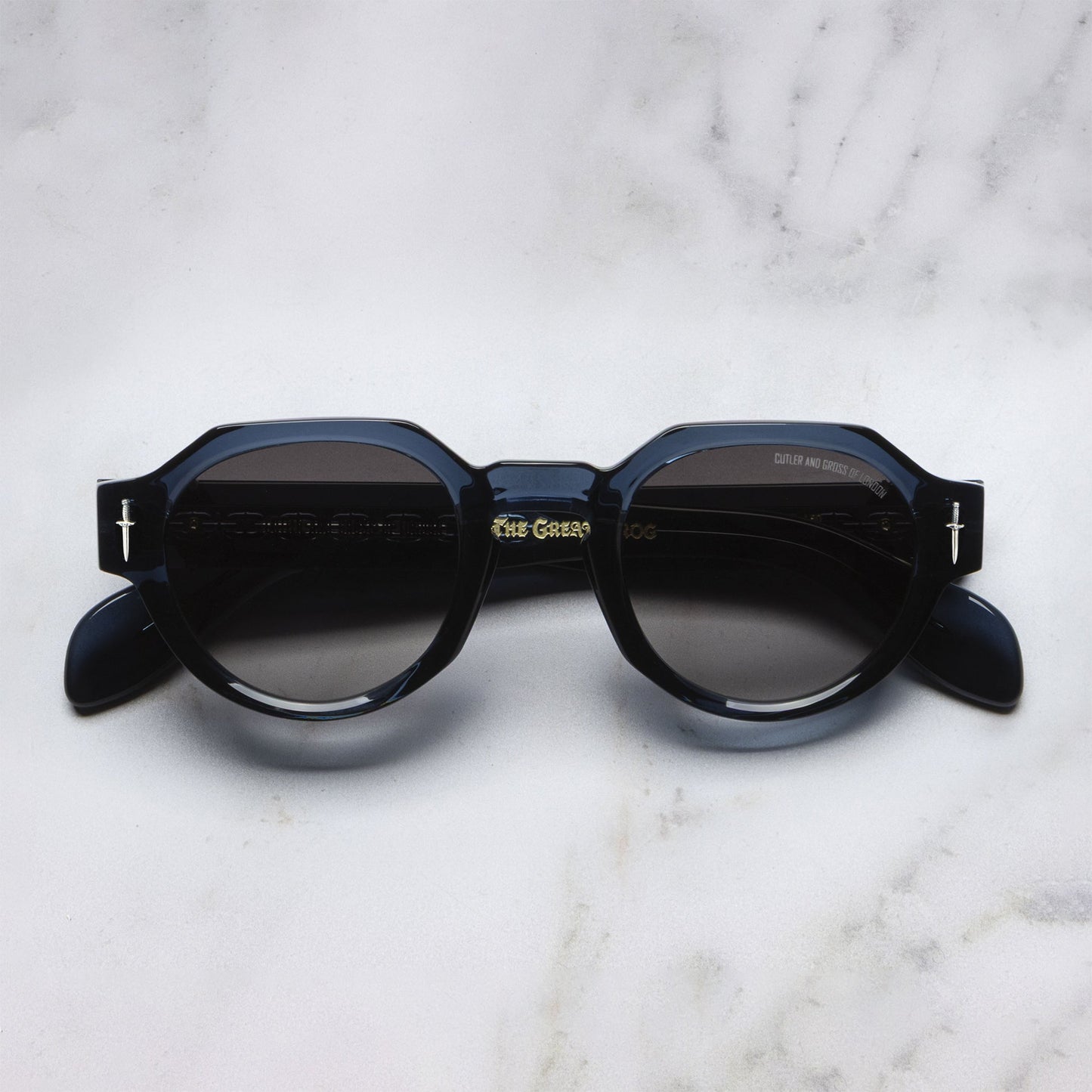 Cutler and Gross The Great Frog Lucky Diamond I Round Sunglasses
