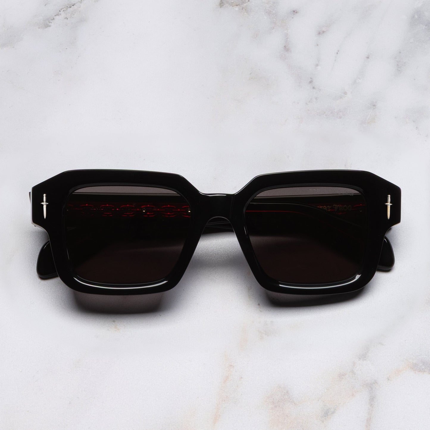 Cutler and Gross The Great Frog Bones Link Rectangle Sunglasses
