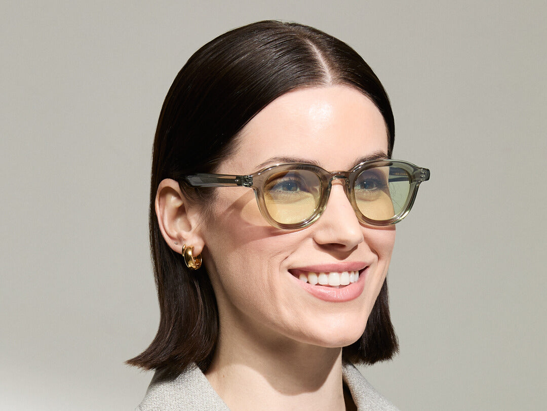 Moscot Dahven Sage With Custom Made Tints Sunglasses