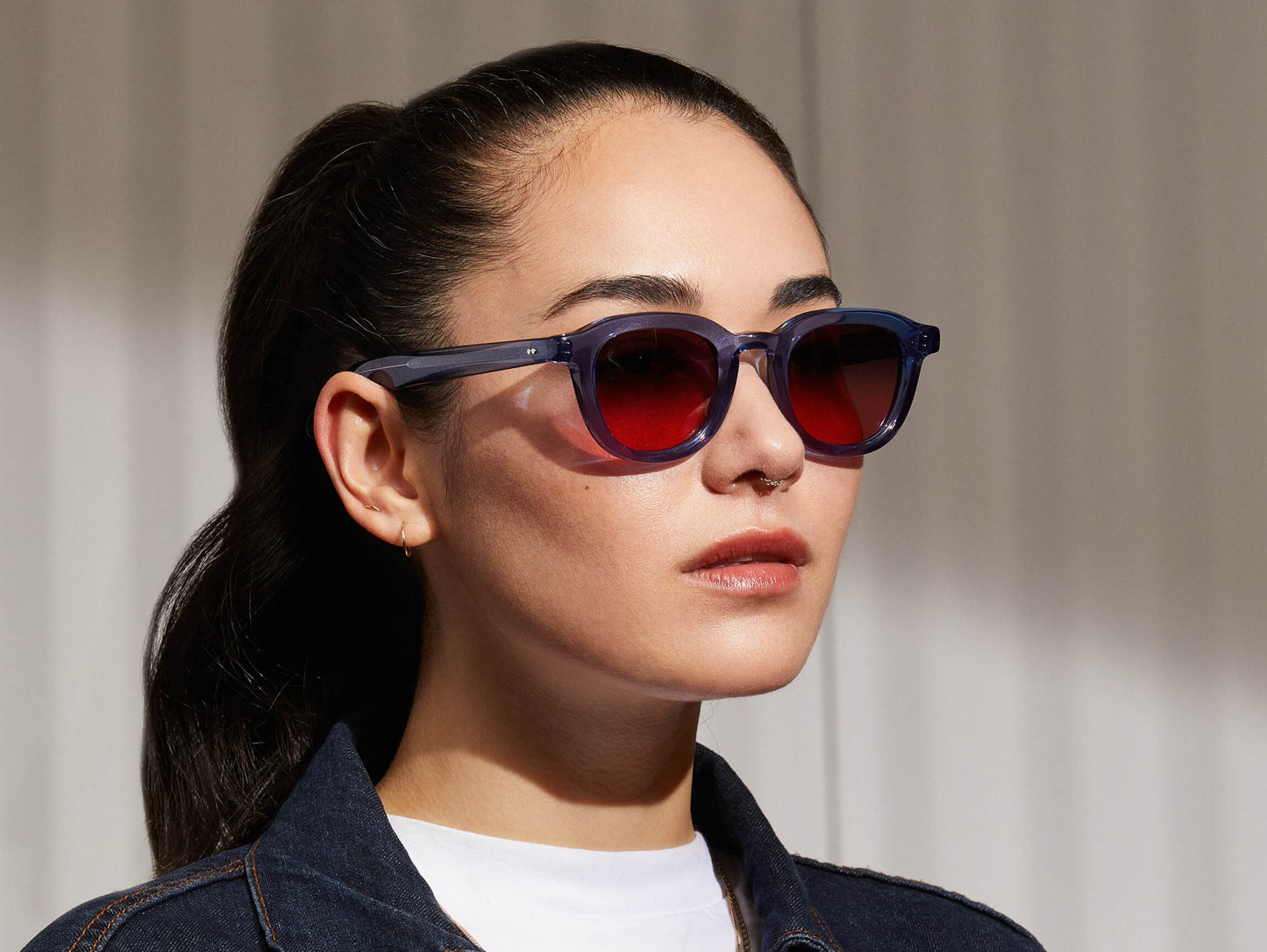 Moscot Dahven Polychrome Sapphire Sunglasses