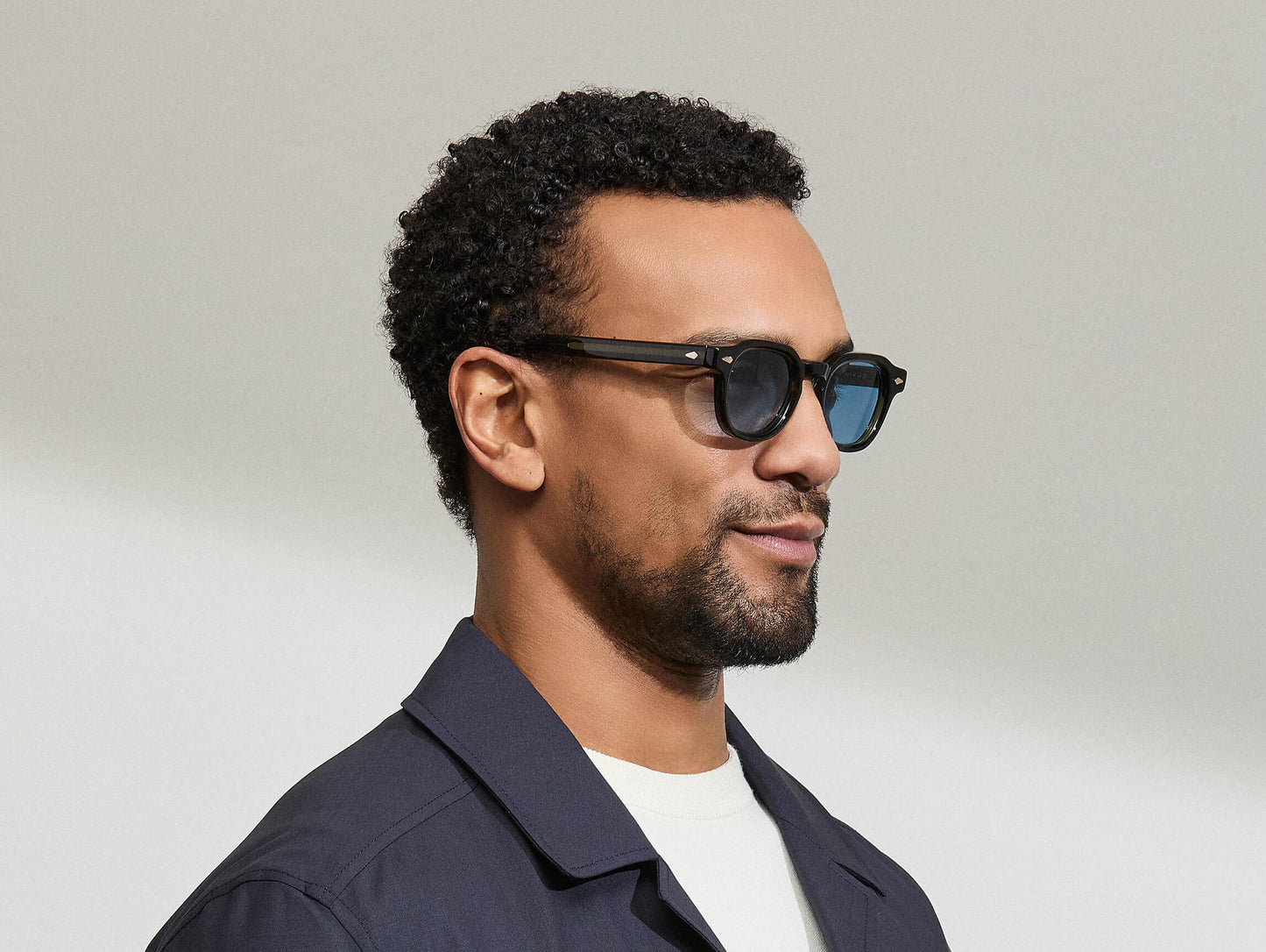 Moscot Dolt With Blue+ Sunglasses