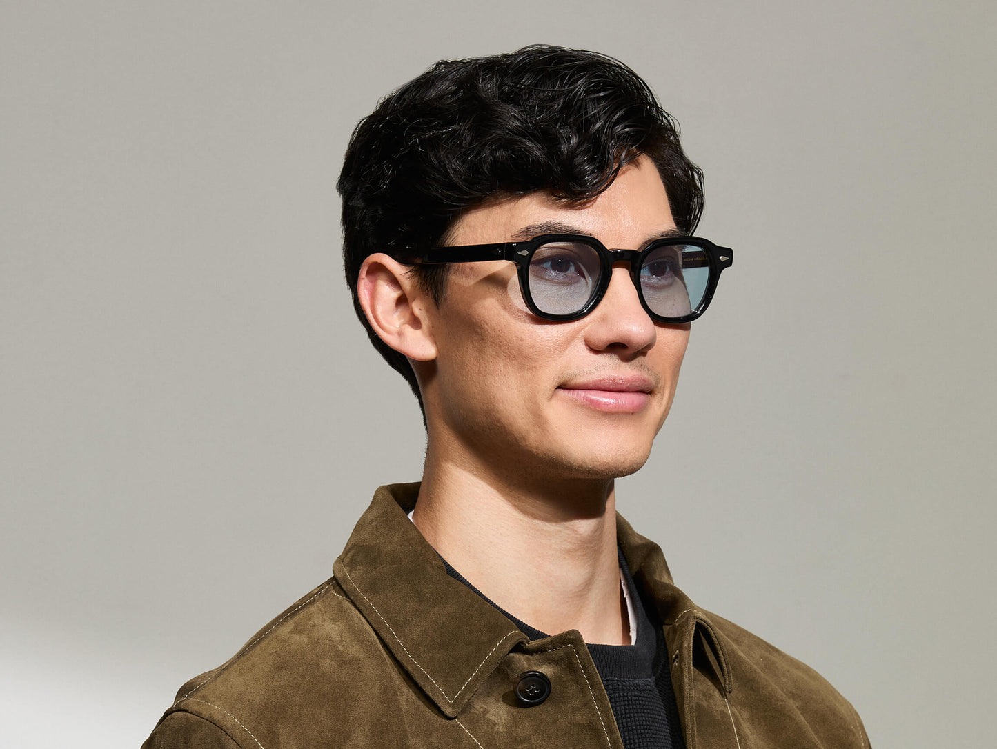 Moscot Dolt Black With Custom Made Tints Sunglasses
