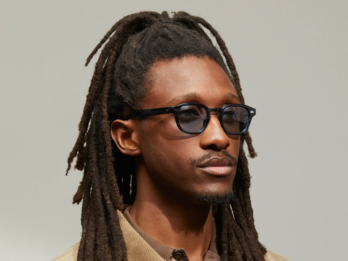Moscot Lemtosh With Blue+ Sunglasses