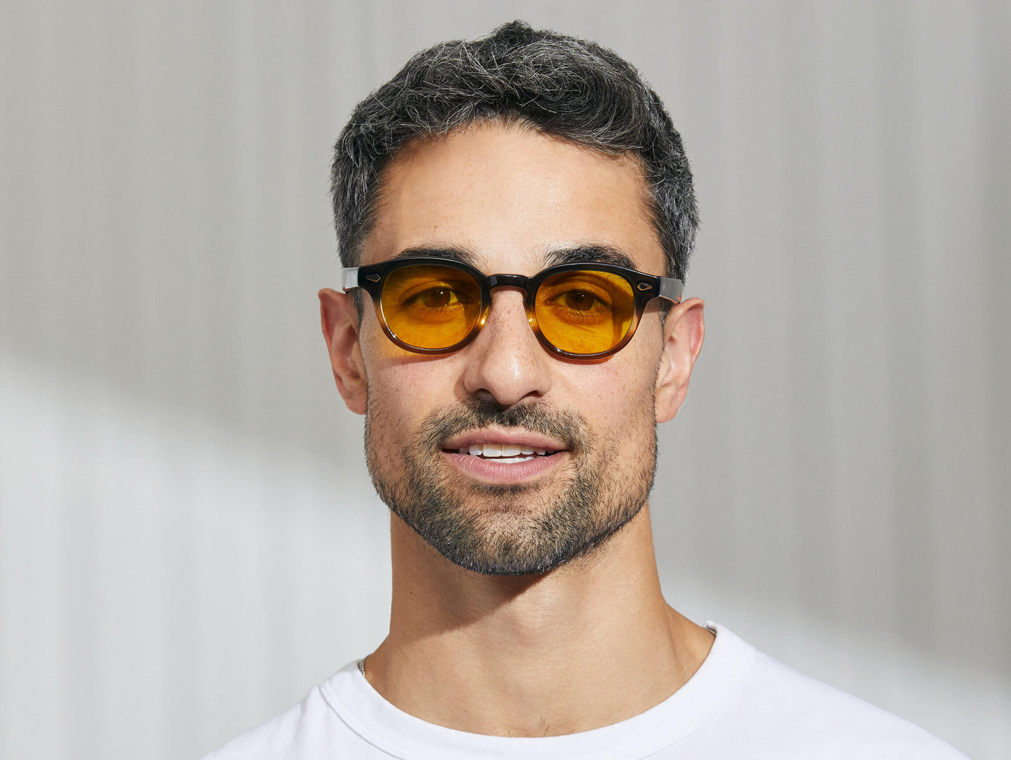 Moscot Lemtosh Monochrome Grey-Brown Fade Sunglasses