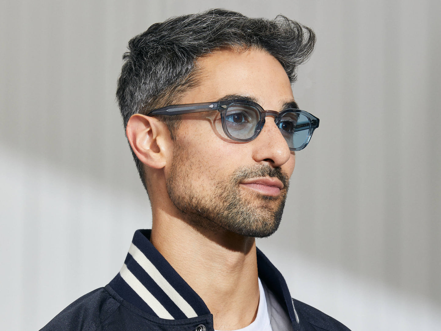 Moscot Lemtosh Monochrome Light Blue Sunglasses