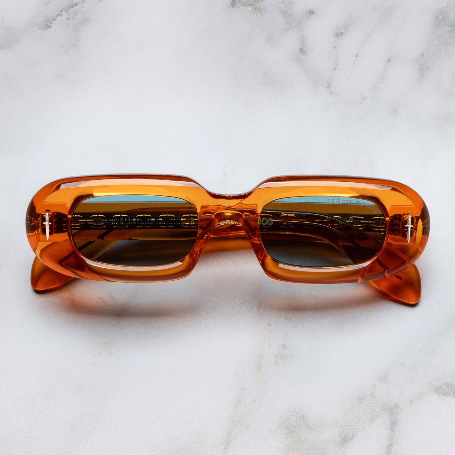 Cutler and Gross The Great Frog Rapture Rectangle Sunglasses
