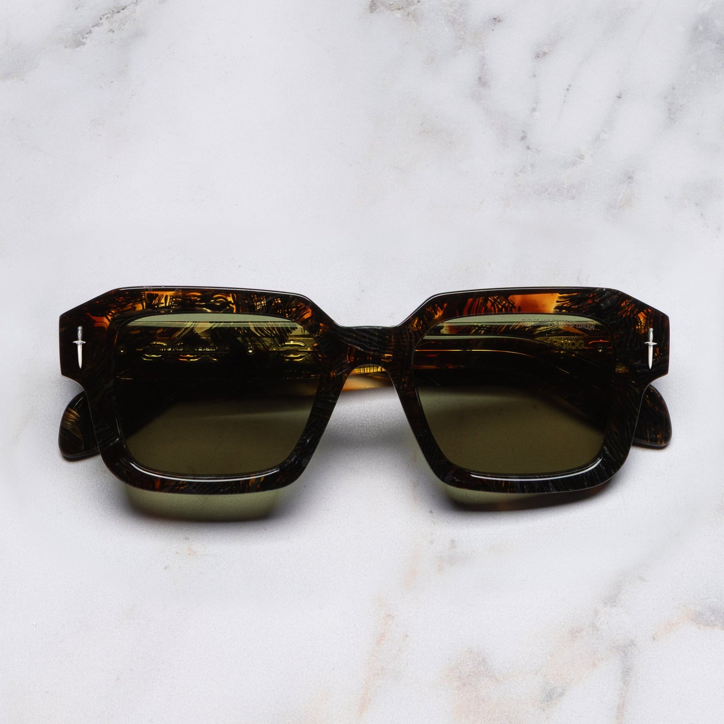 Cutler and Gross The Great Frog Bones Link Rectangle Sunglasses