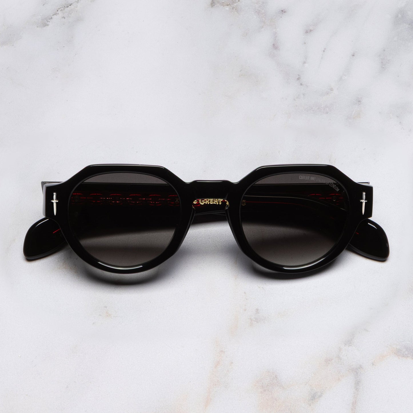 Cutler and Gross The Great Frog Lucky Diamond I Round Sunglasses