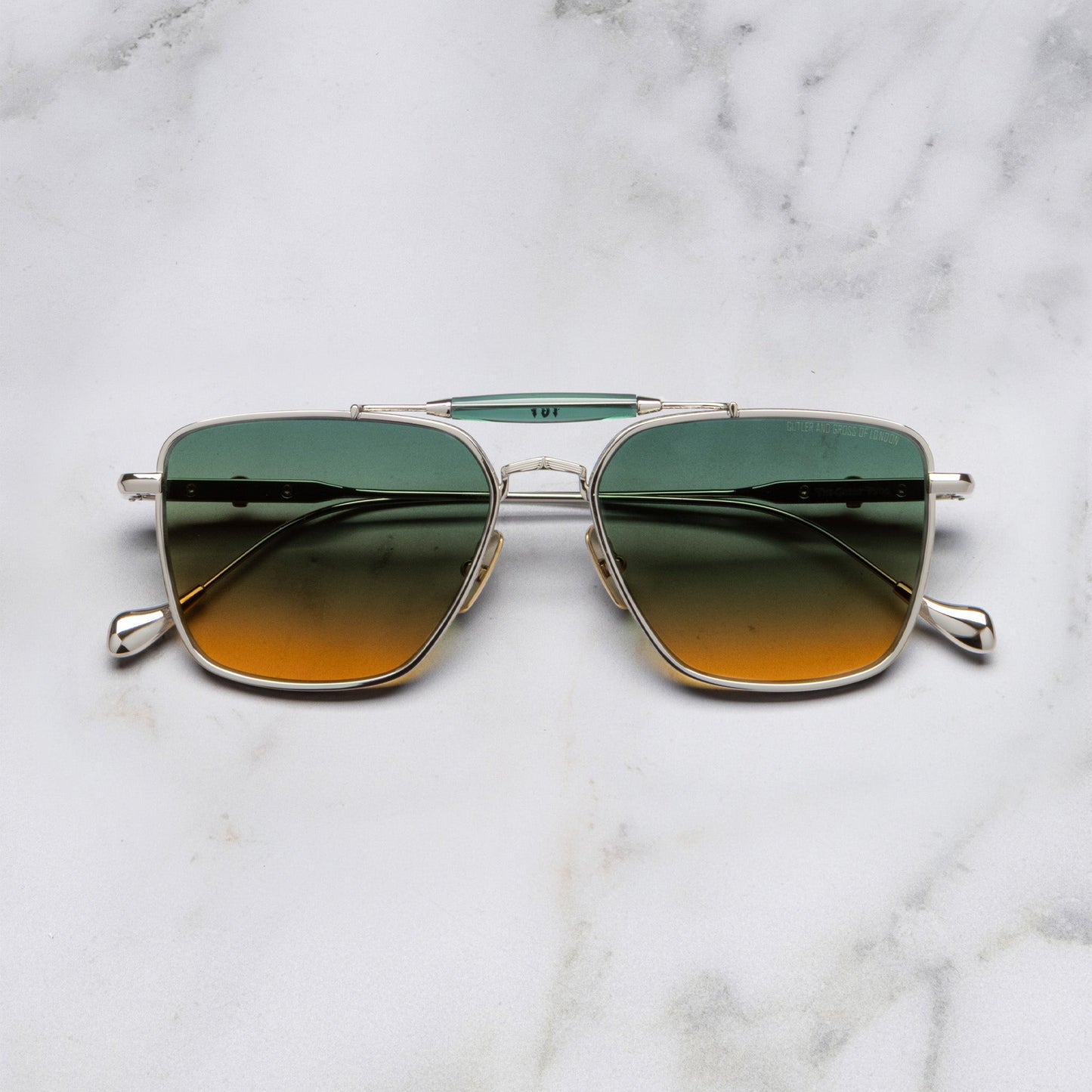 Cutler and Gross The Great Frog Capri Rectangular Sunglass