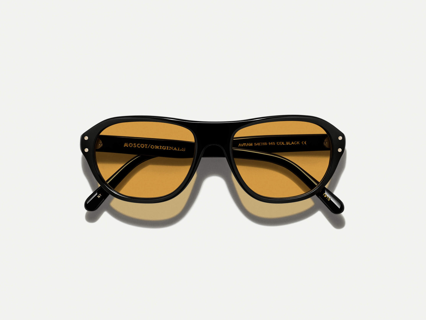 Moscot Avram Black With Custom Made Tints Sunglasses