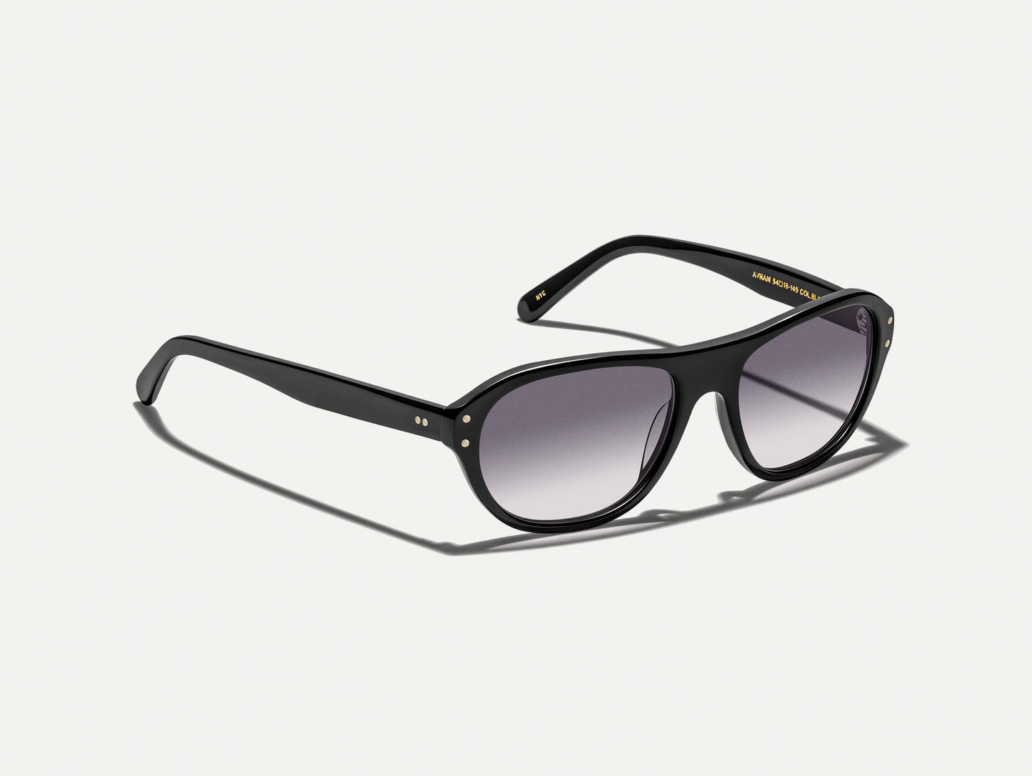 Moscot Avram Black With Custom Made Tints Sunglasses