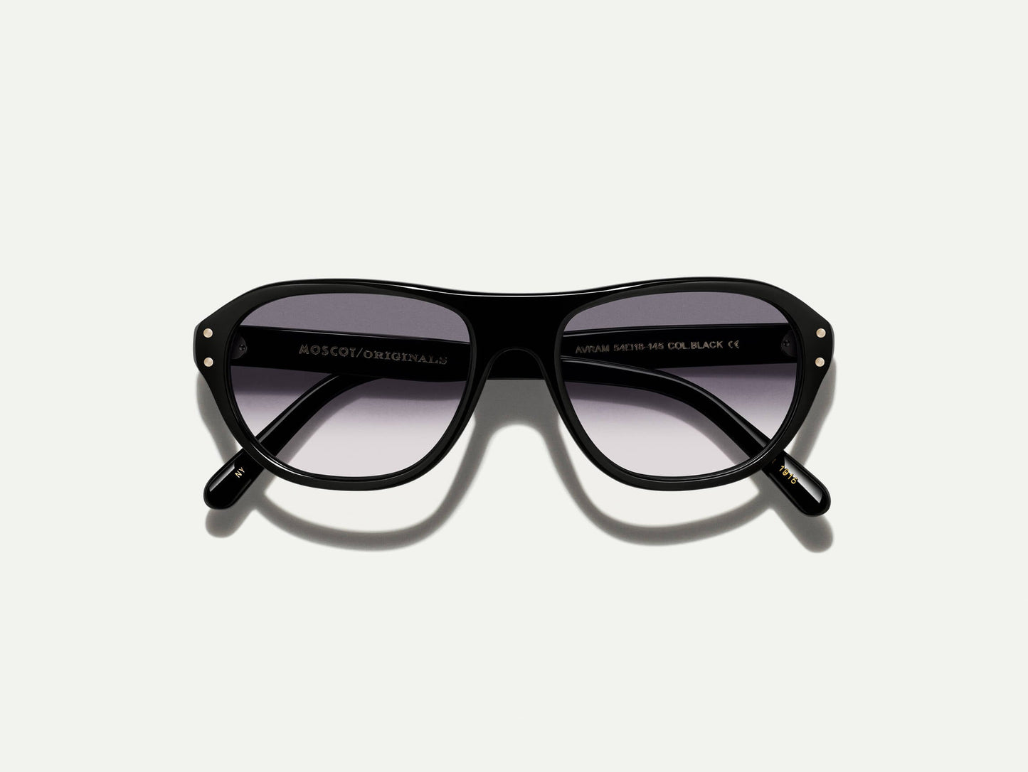 Moscot Avram Black With Custom Made Tints Sunglasses
