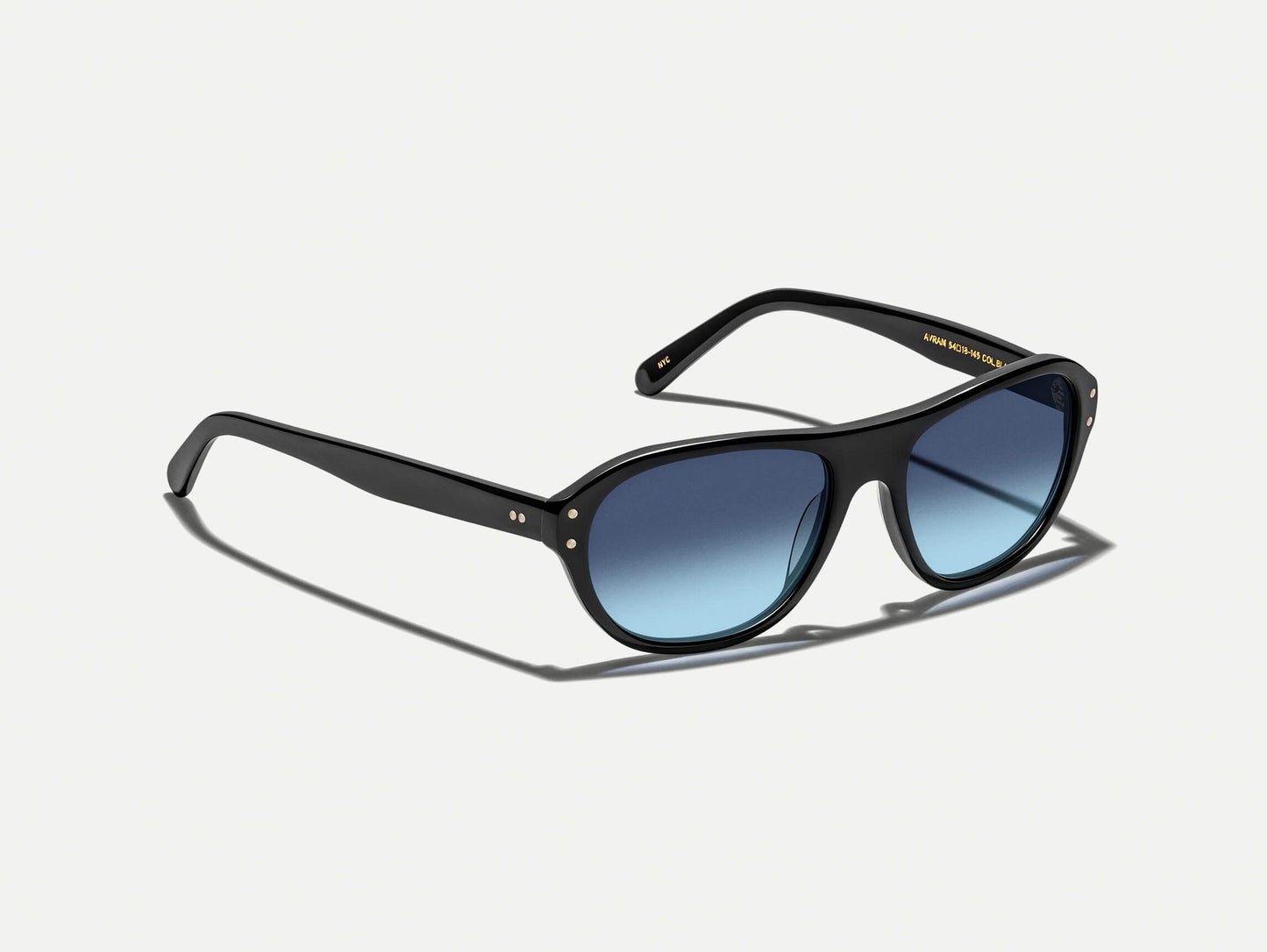 Moscot Avram Black With Custom Made Tints Sunglasses