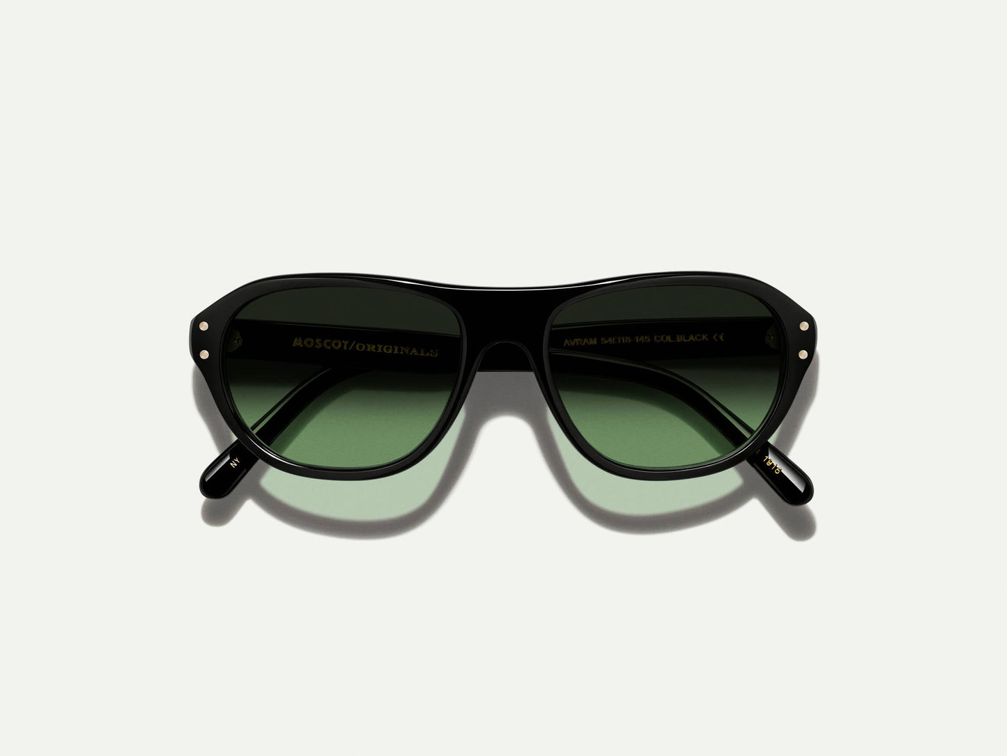 Moscot Avram Black With Custom Made Tints Sunglasses