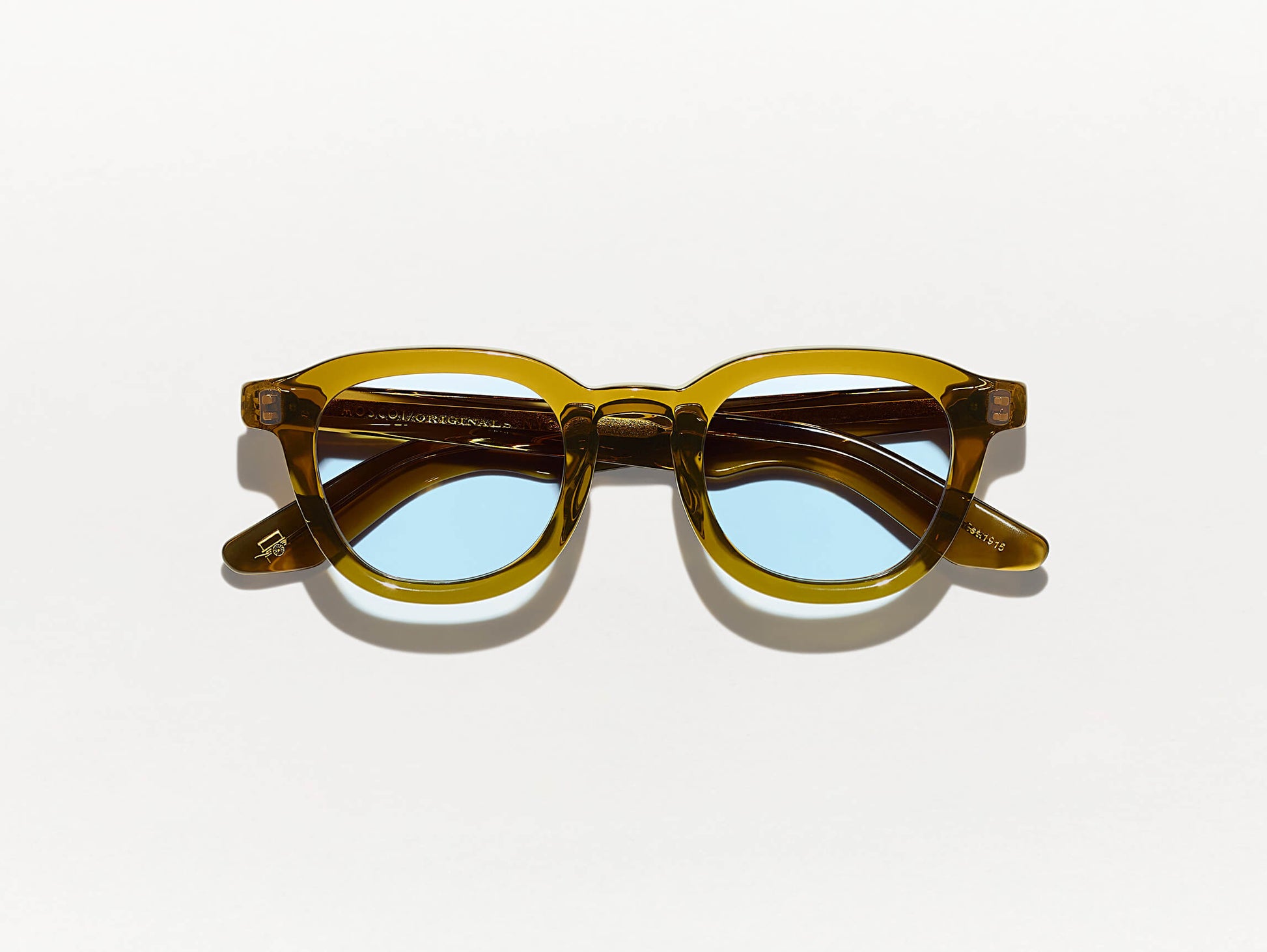 Moscot Dahven Polychrome Olive Brown Sunglasses