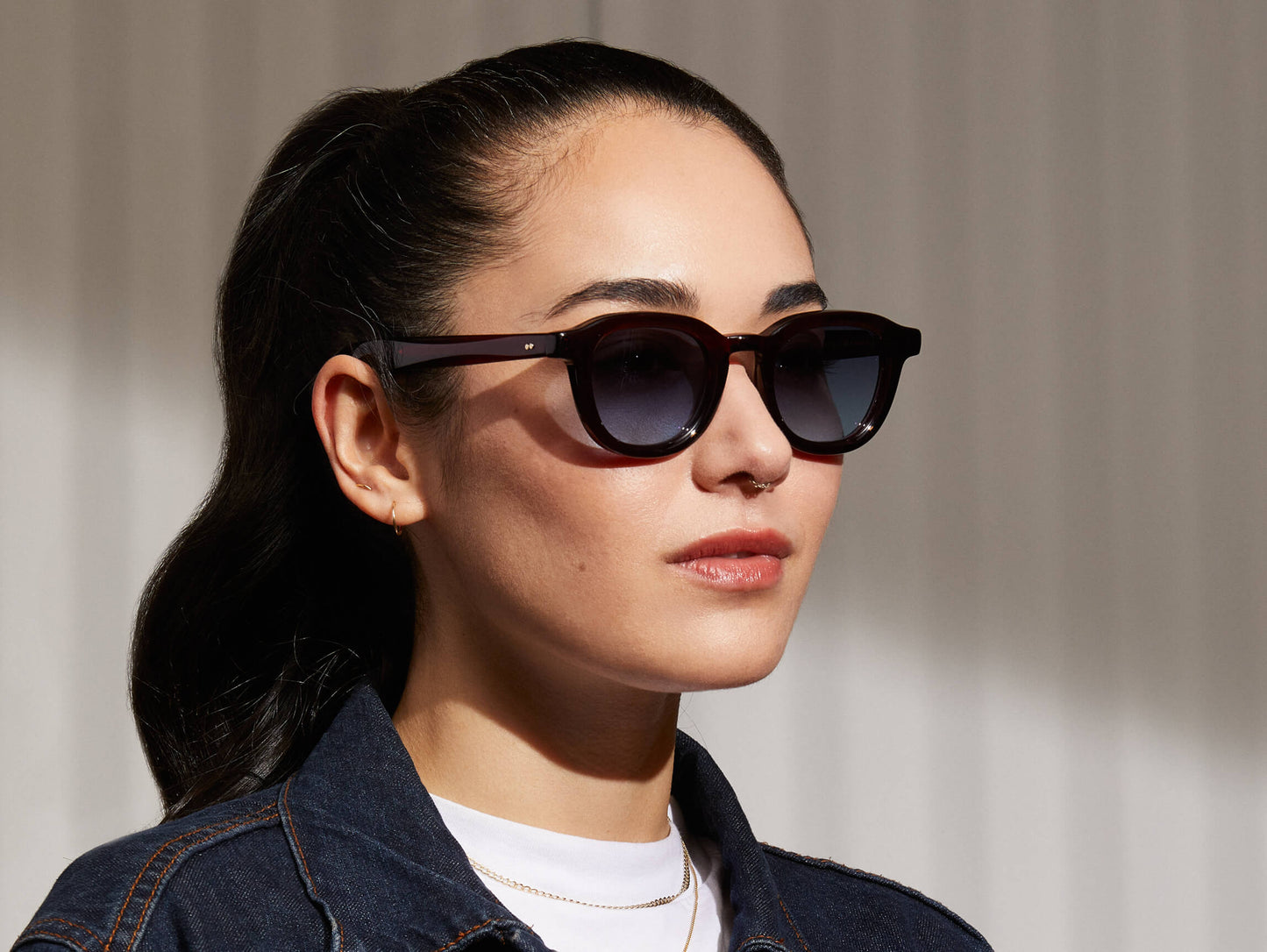 Moscot Dahven Polychrome Burgundy Sunglasses