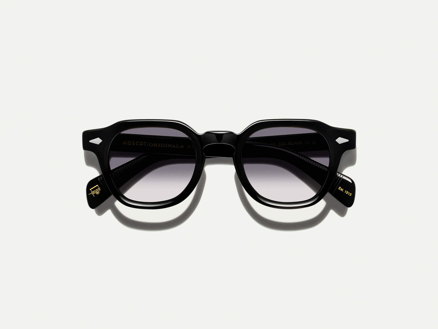 Moscot Dolt Black With Custom Made Tints Sunglasses
