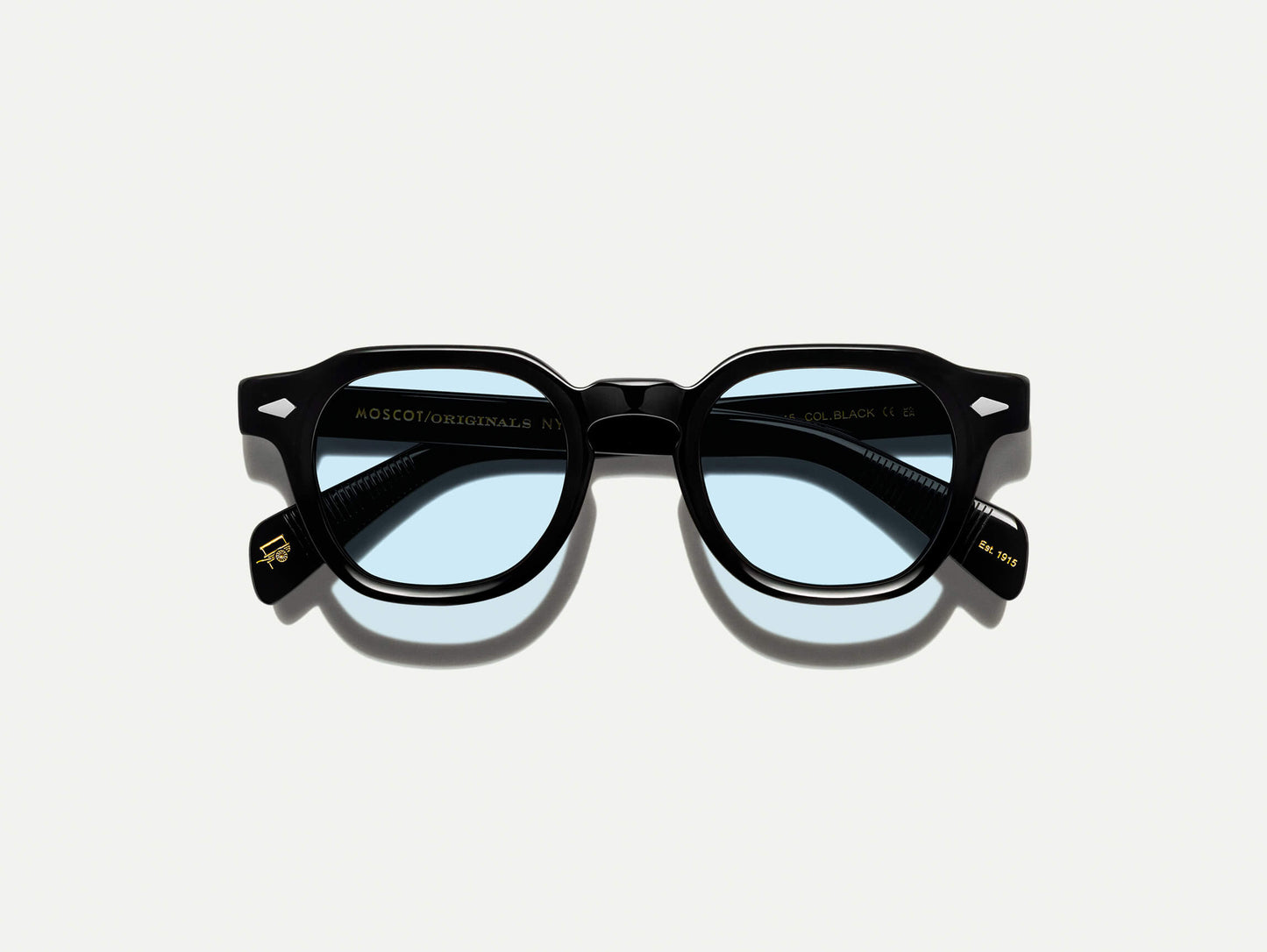 Moscot Dolt Black With Custom Made Tints Sunglasses