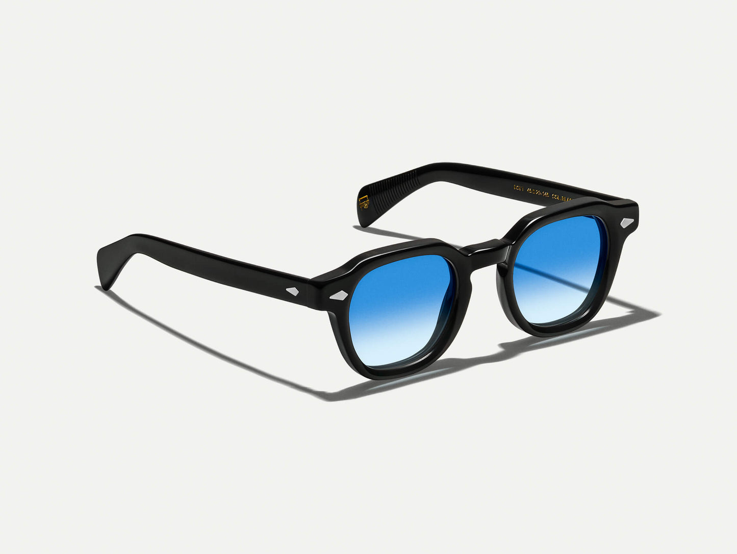 Moscot Dolt Black With Custom Made Tints Sunglasses
