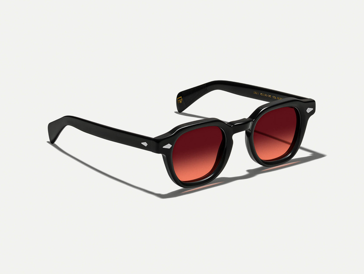 Moscot Dolt Black With Custom Made Tints Sunglasses