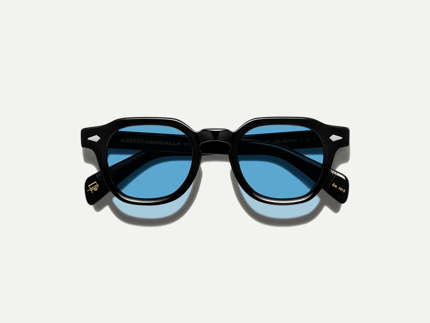 Moscot Dolt Black With Custom Made Tints Sunglasses