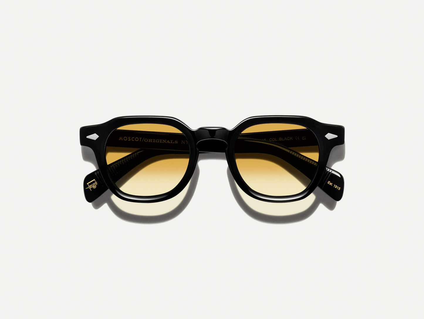 Moscot Dolt Black With Custom Made Tints Sunglasses