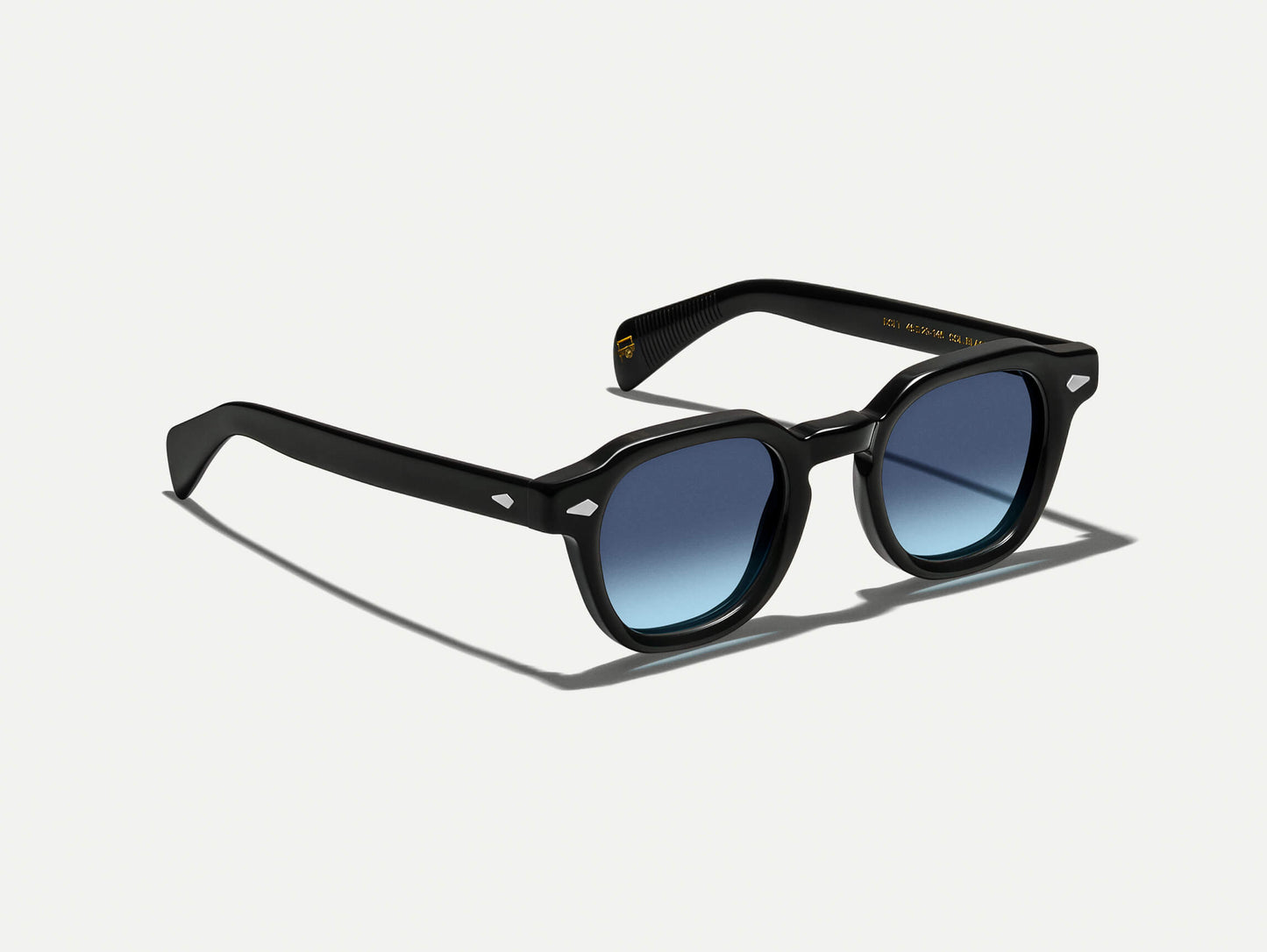 Moscot Dolt Black With Custom Made Tints Sunglasses