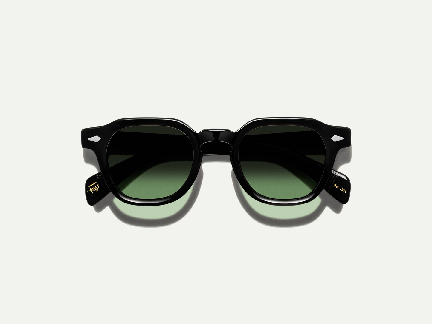 Moscot Dolt Black With Custom Made Tints Sunglasses