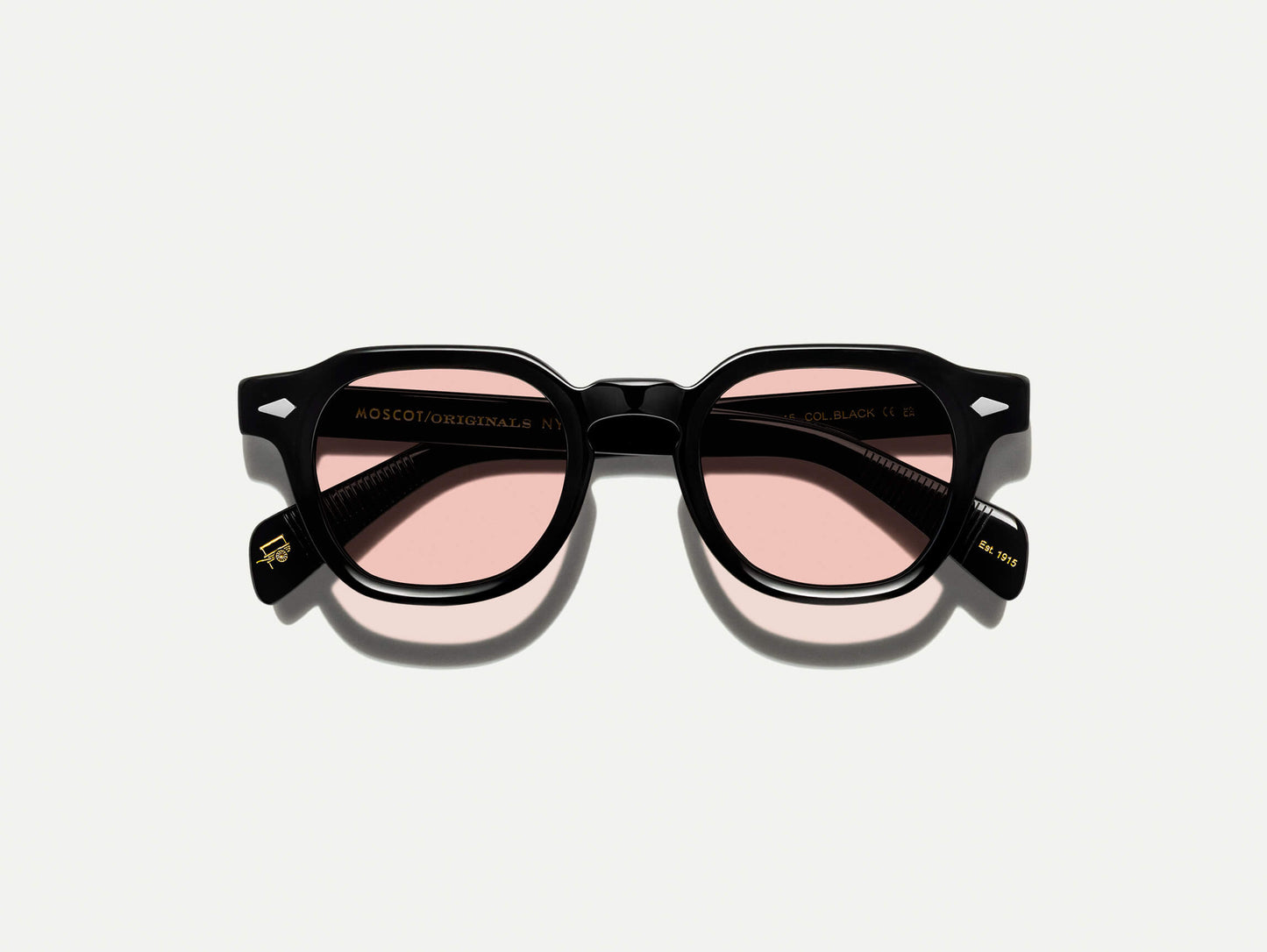 Moscot Dolt Black With Custom Made Tints Sunglasses