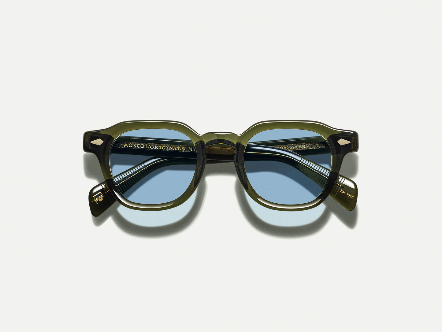 Moscot Dolt With Blue+ Sunglasses