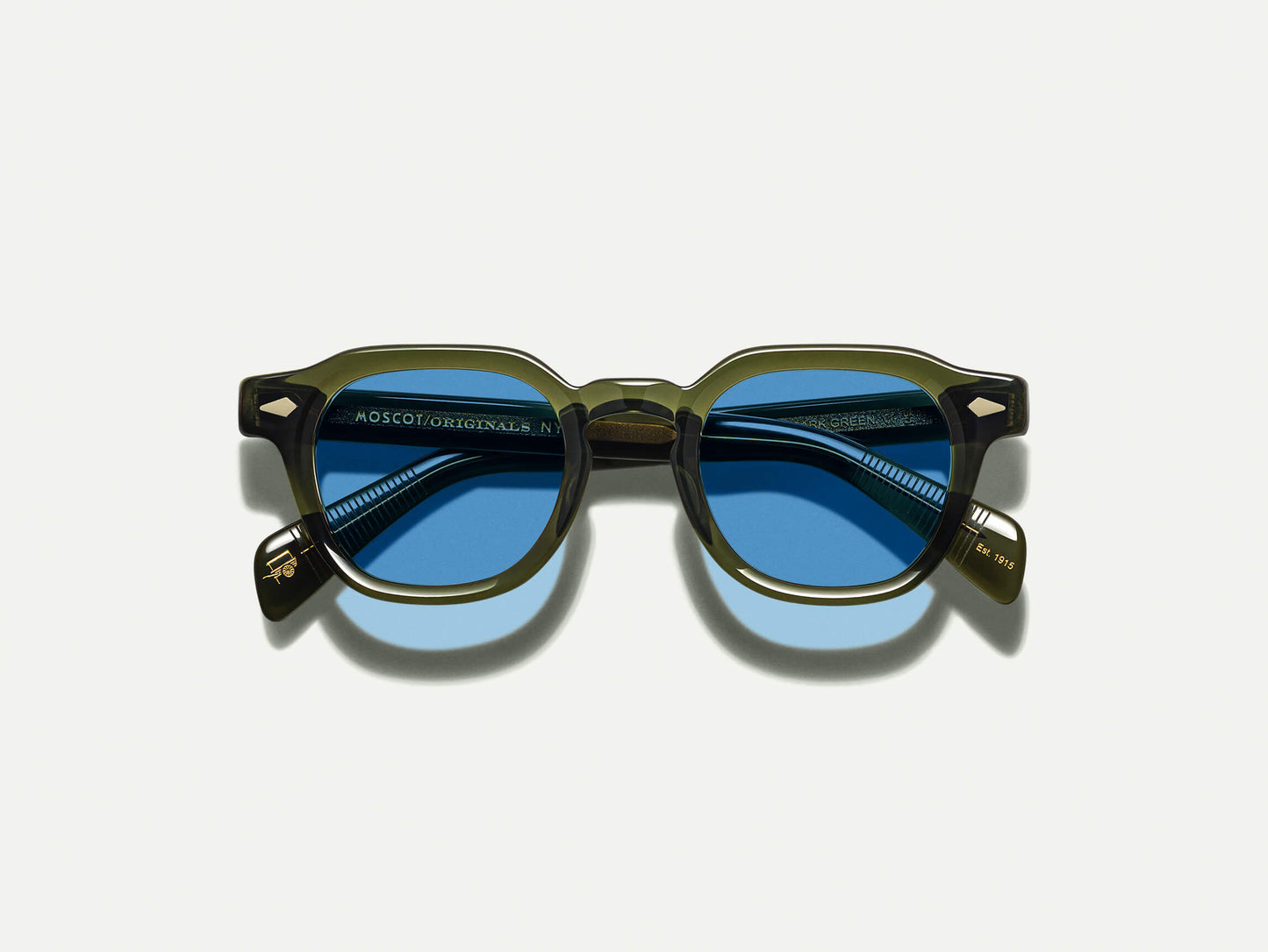 Moscot Dolt With Blue+ Sunglasses
