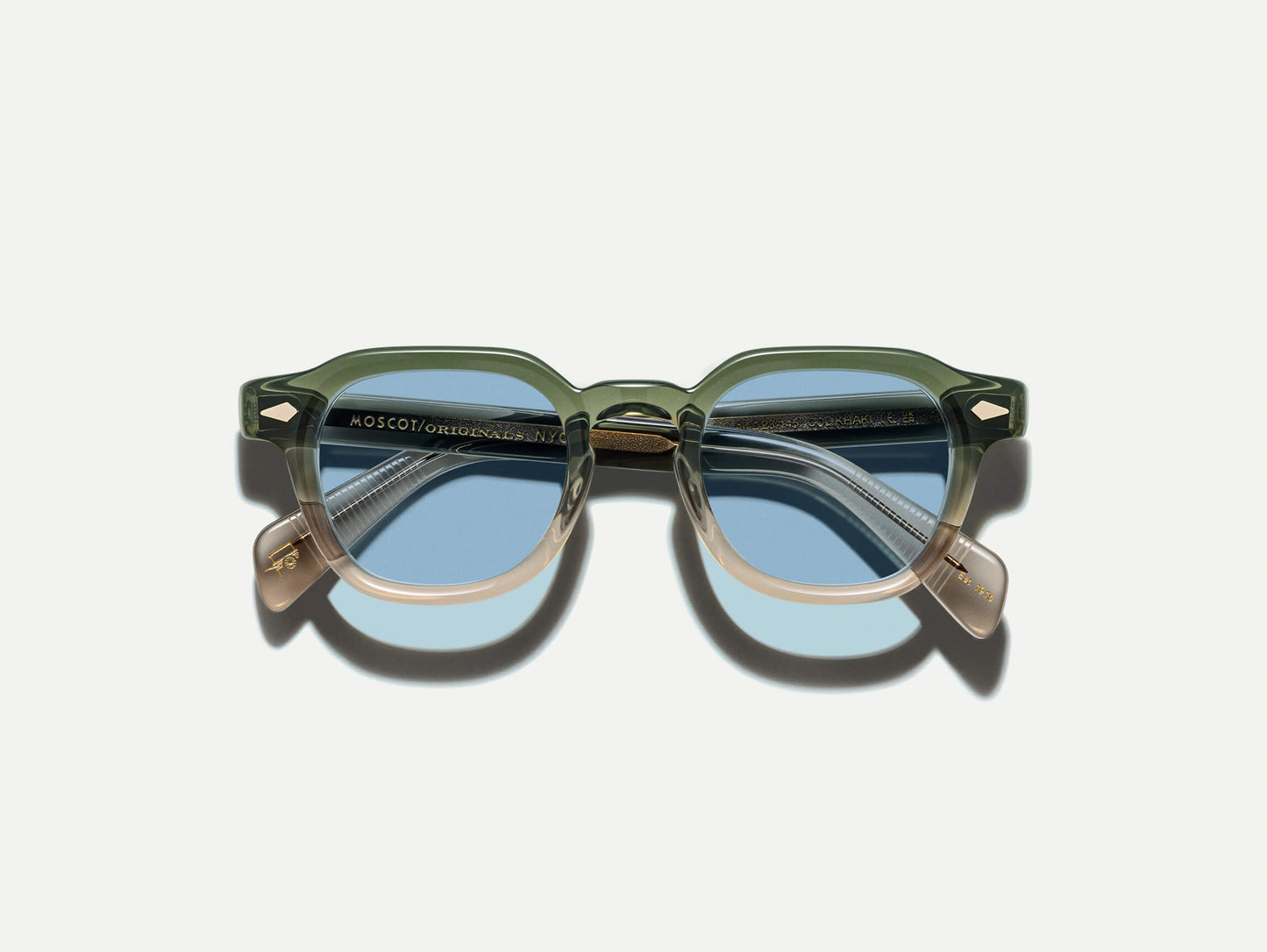 Moscot Dolt With Blue+ Sunglasses