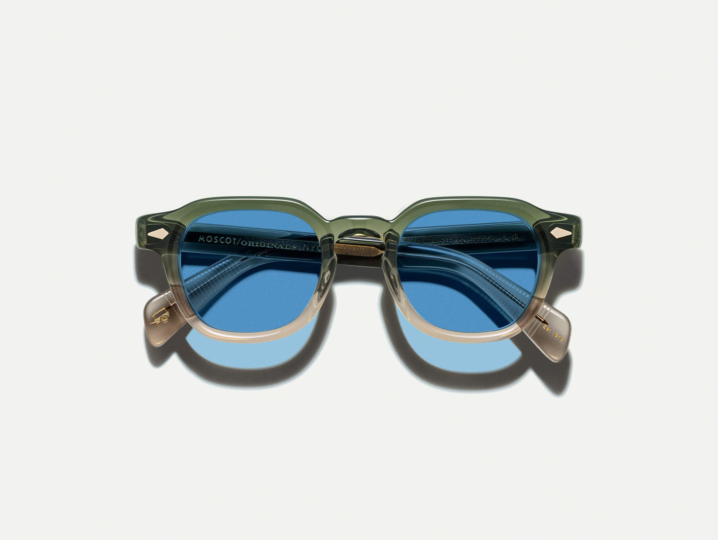 Moscot Dolt With Blue+ Sunglasses