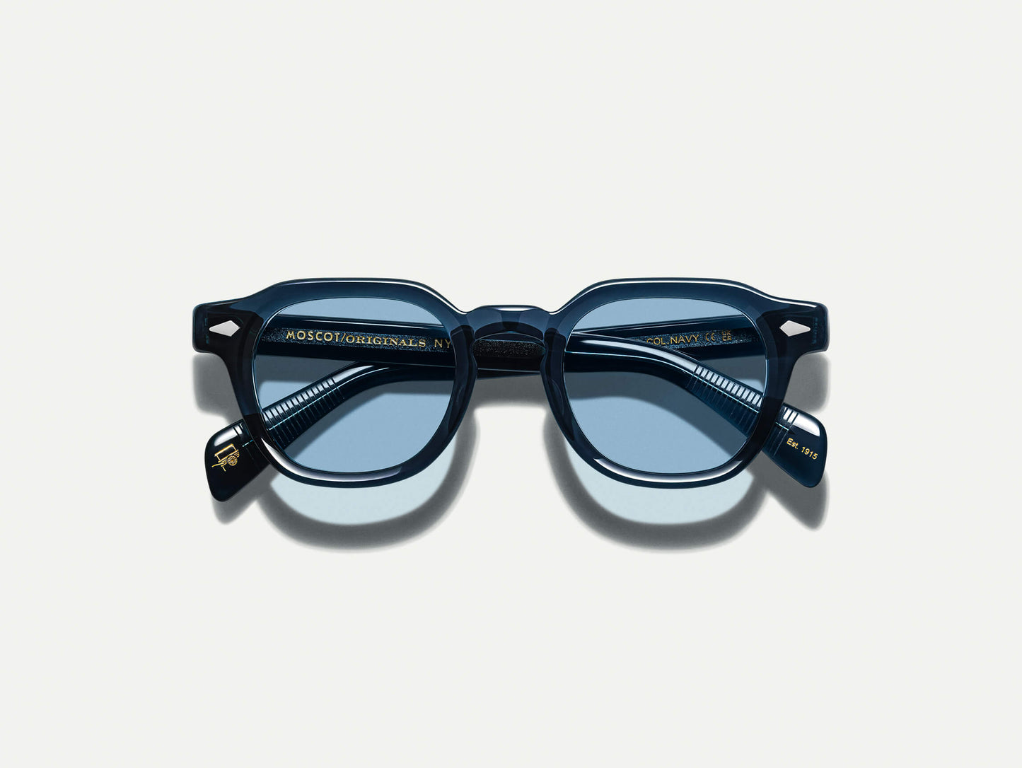Moscot Dolt With Blue+ Sunglasses