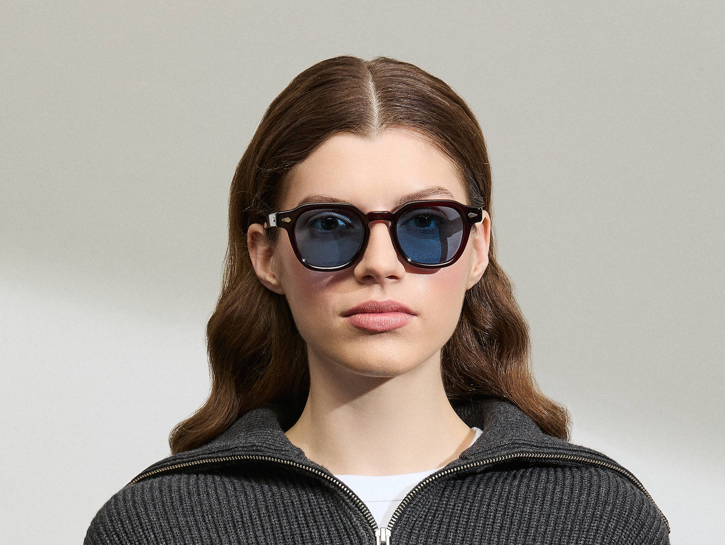 Moscot Dolt With Blue+ Sunglasses