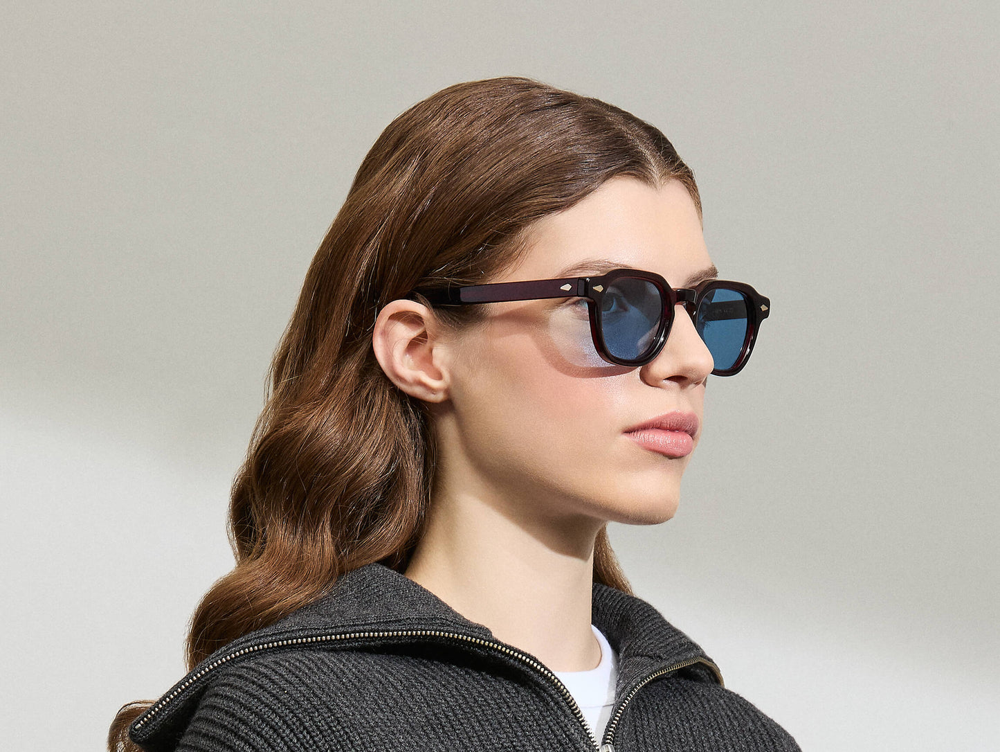 Moscot Dolt With Blue+ Sunglasses