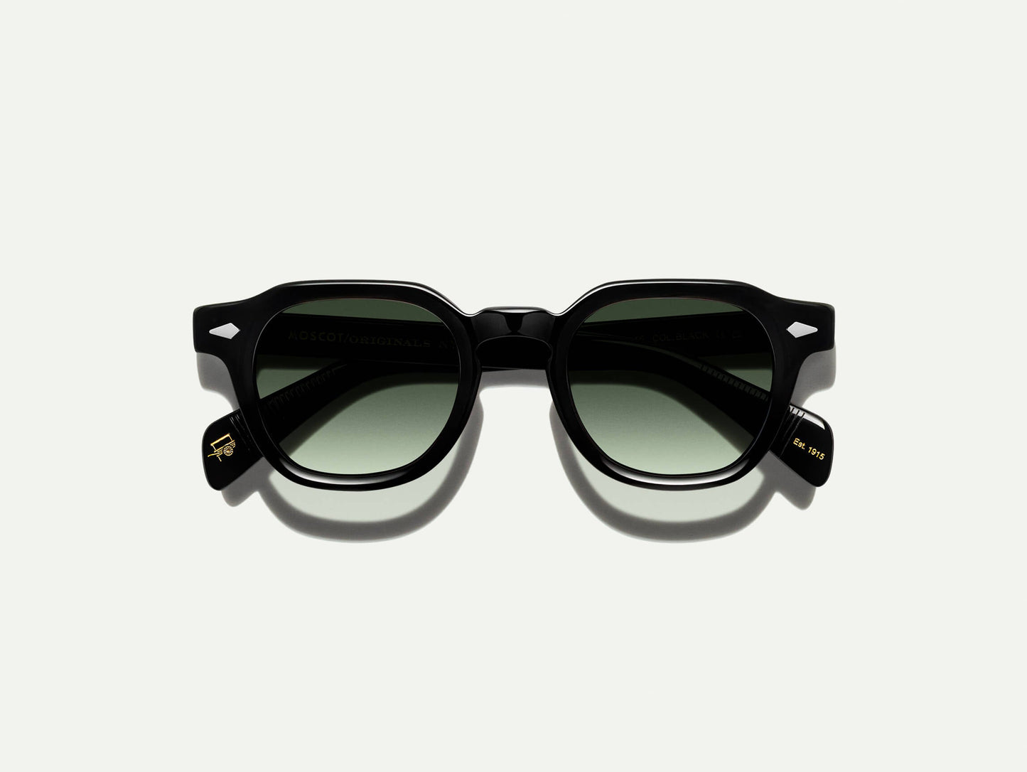 Moscot Dolt Black With Custom Made Tints Sunglasses