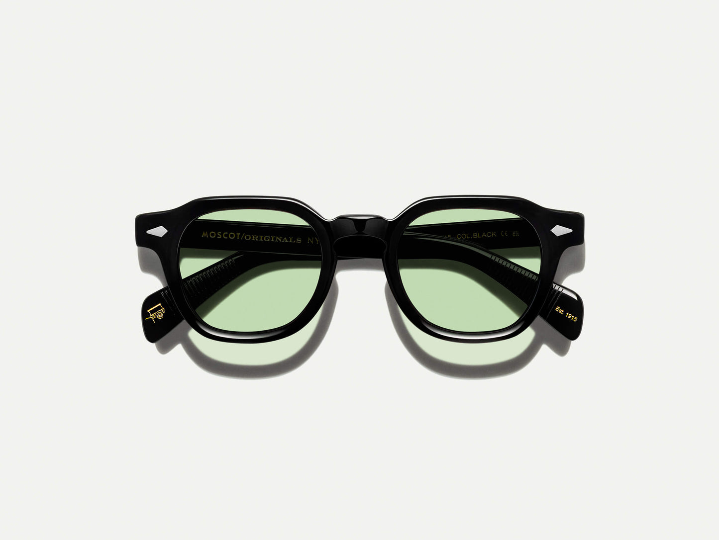 Moscot Dolt Black With Custom Made Tints Sunglasses