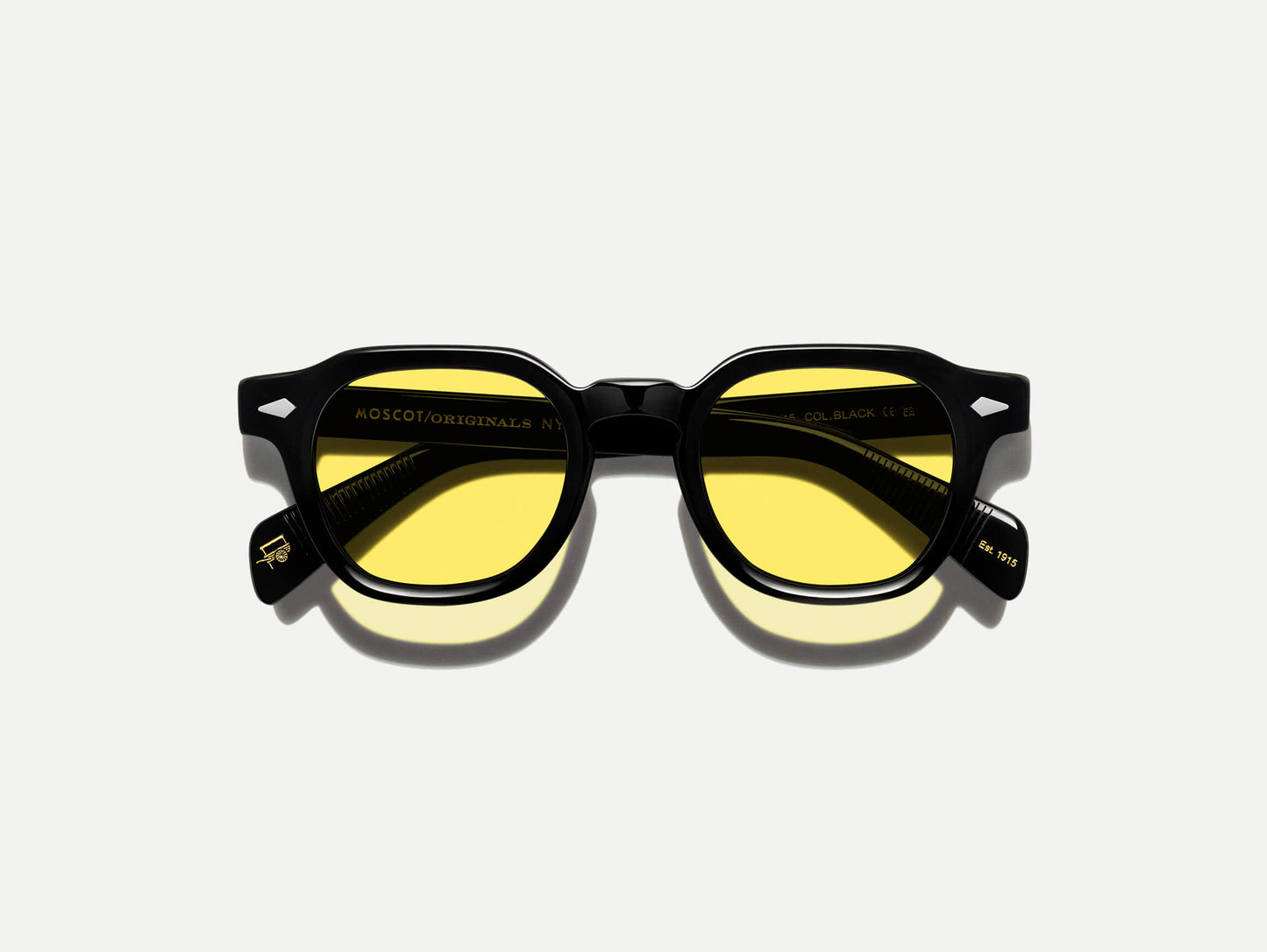 Moscot Dolt Black With Custom Made Tints Sunglasses