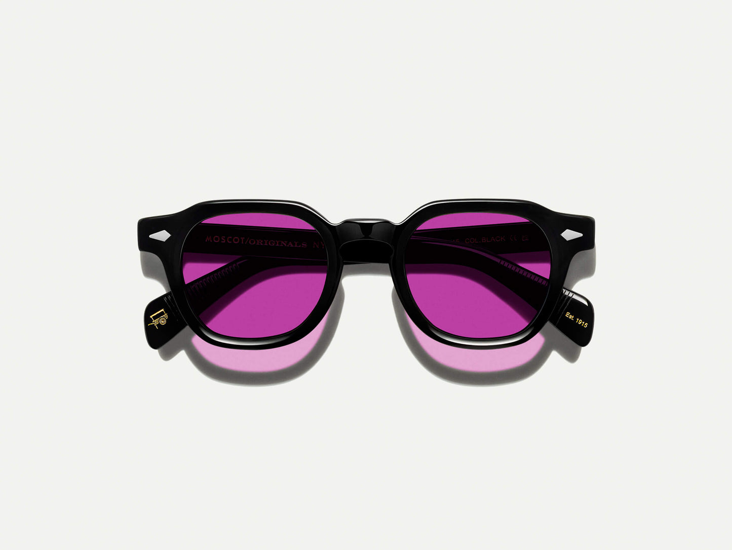 Moscot Dolt Black With Custom Made Tints Sunglasses