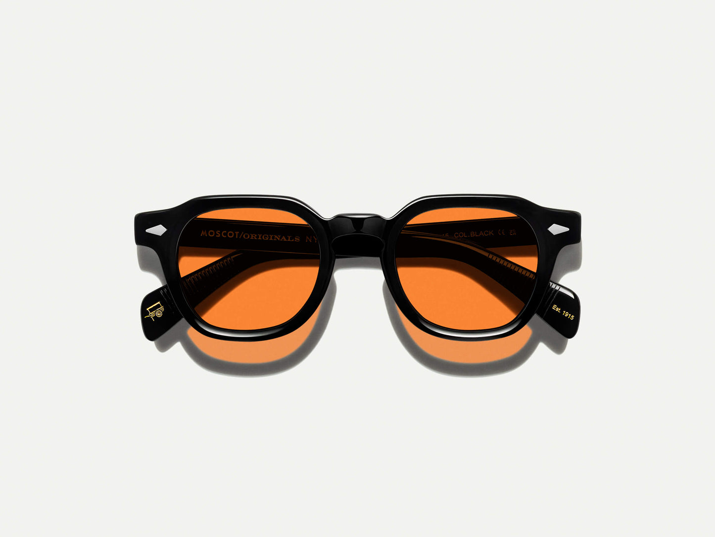 Moscot Dolt Black With Custom Made Tints Sunglasses