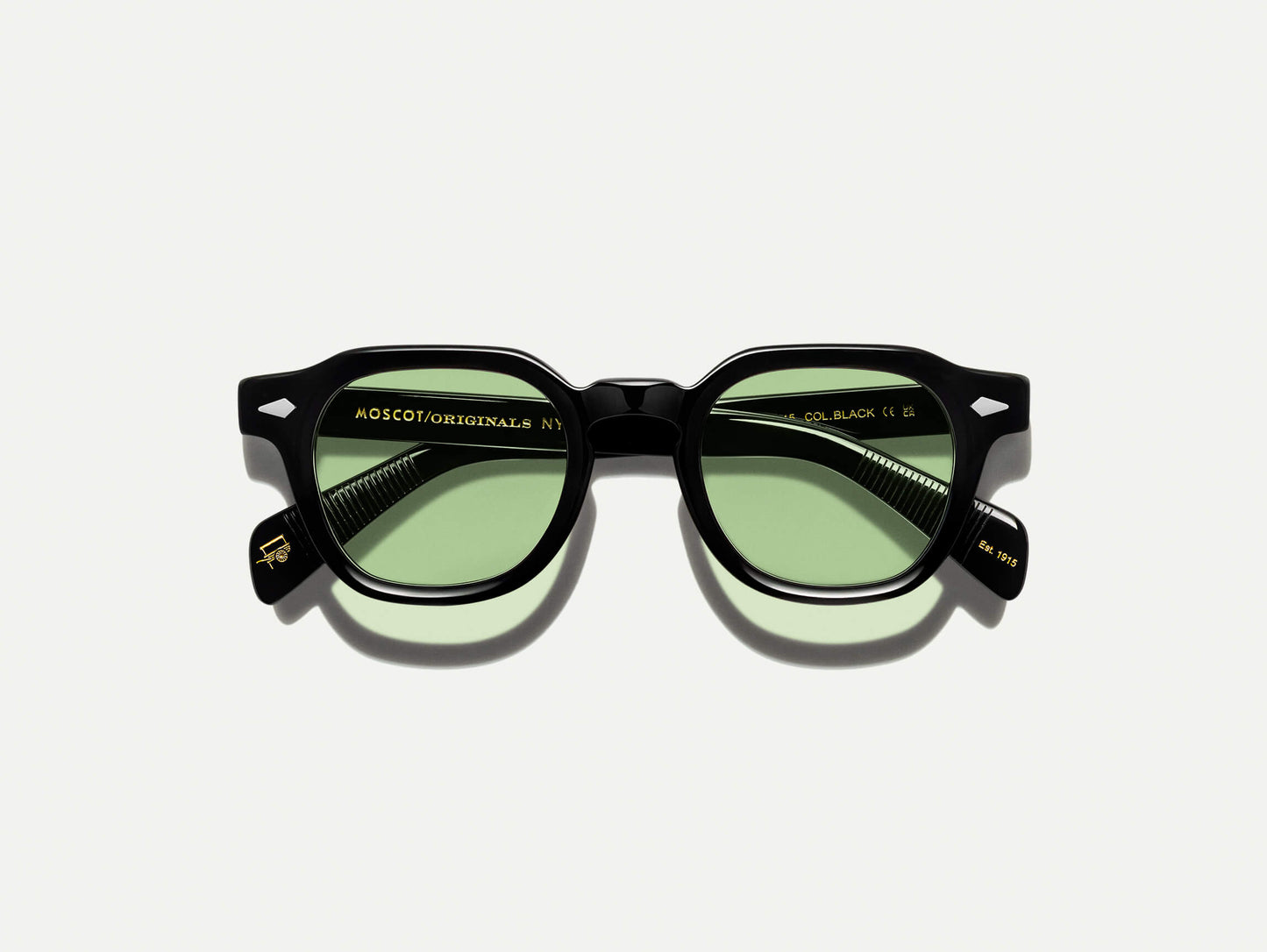 Moscot Dolt With Green+ Sunglasses