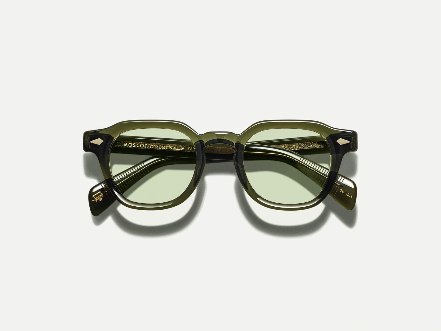 Moscot Dolt With Green+ Sunglasses