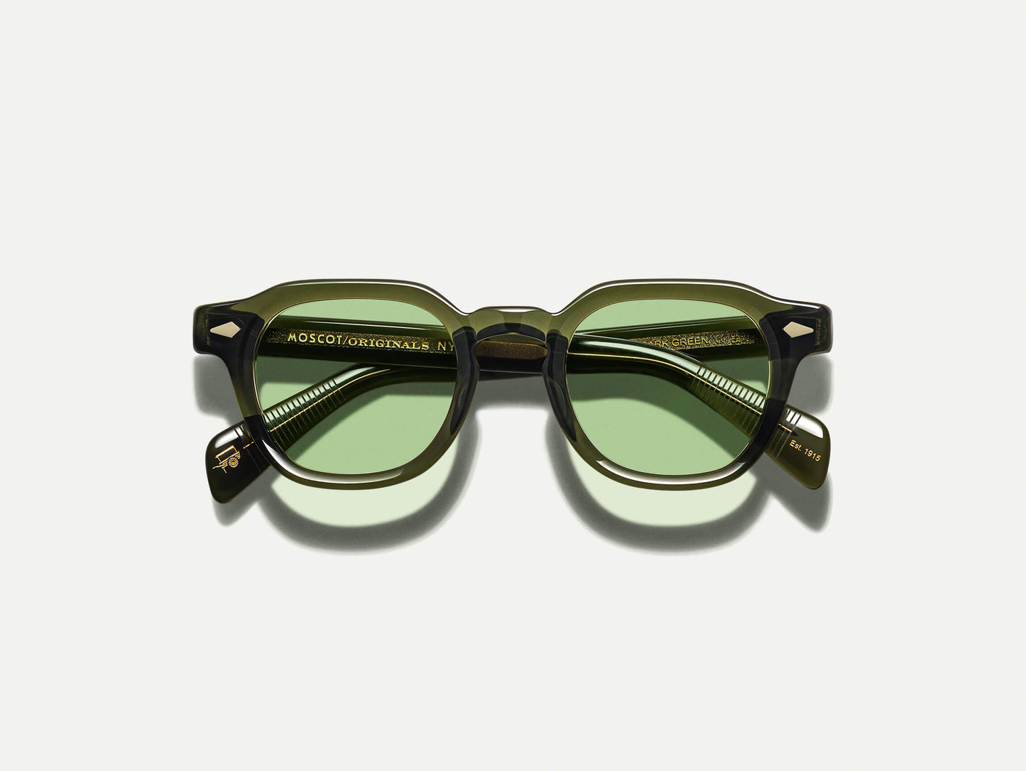 Moscot Dolt With Green+ Sunglasses