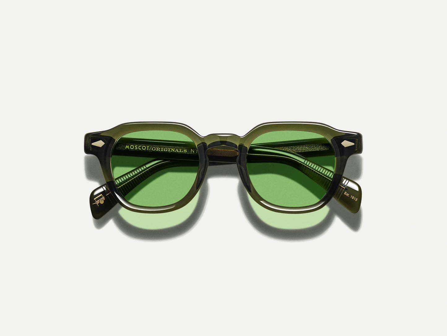 Moscot Dolt With Green+ Sunglasses