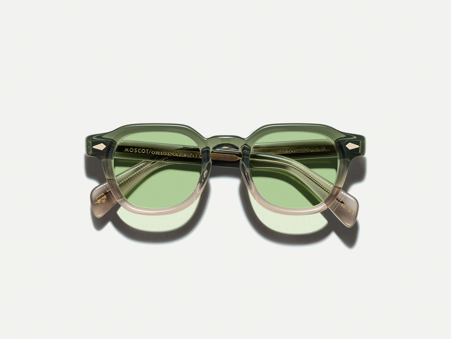 Moscot Dolt With Green+ Sunglasses