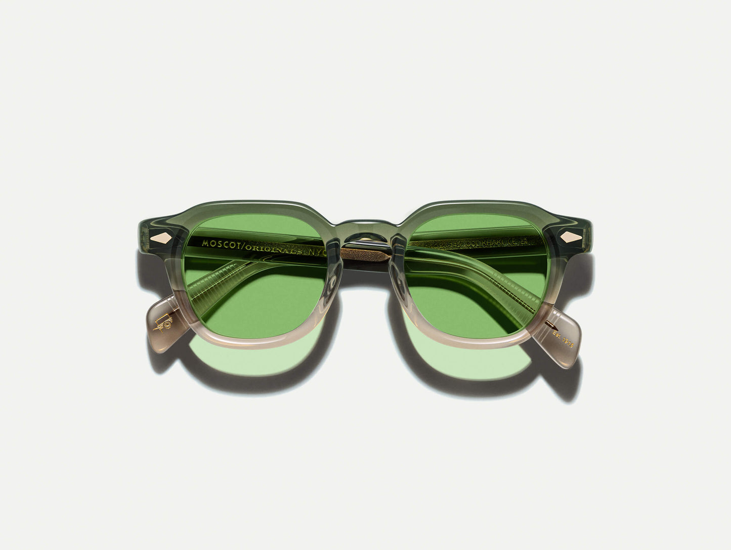 Moscot Dolt With Green+ Sunglasses