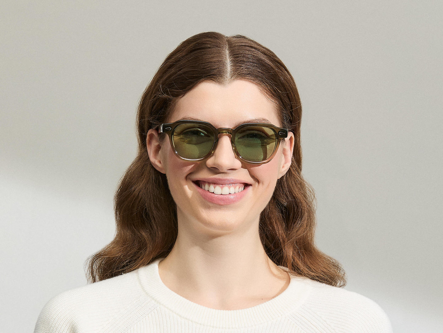 Moscot Dolt With Green+ Sunglasses