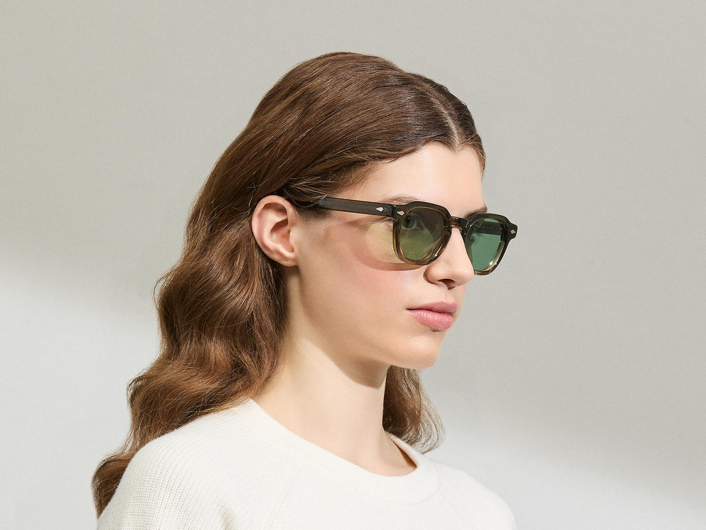 Moscot Dolt With Green+ Sunglasses