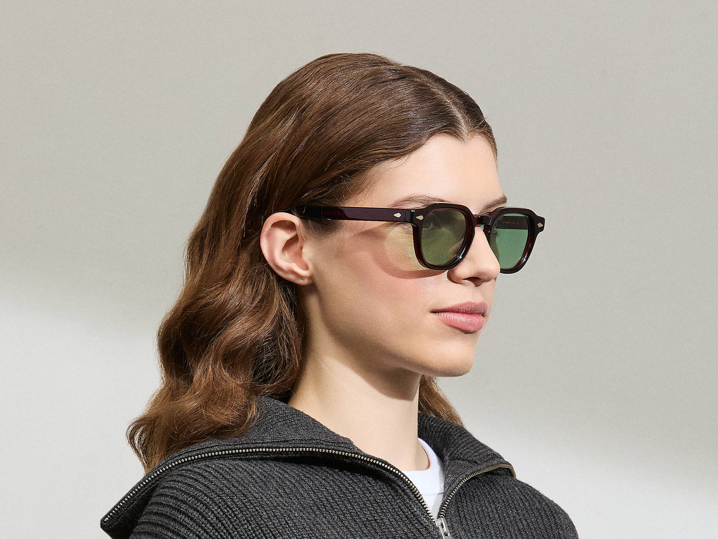 Moscot Dolt With Green+ Sunglasses